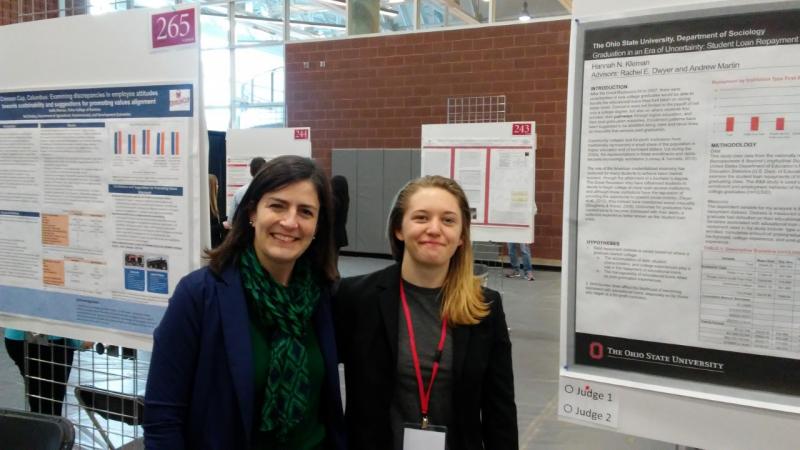 Hannah Kleman presenting at the 2017 Denman Research Forum Hannah Kleman and Rachel Dwyer