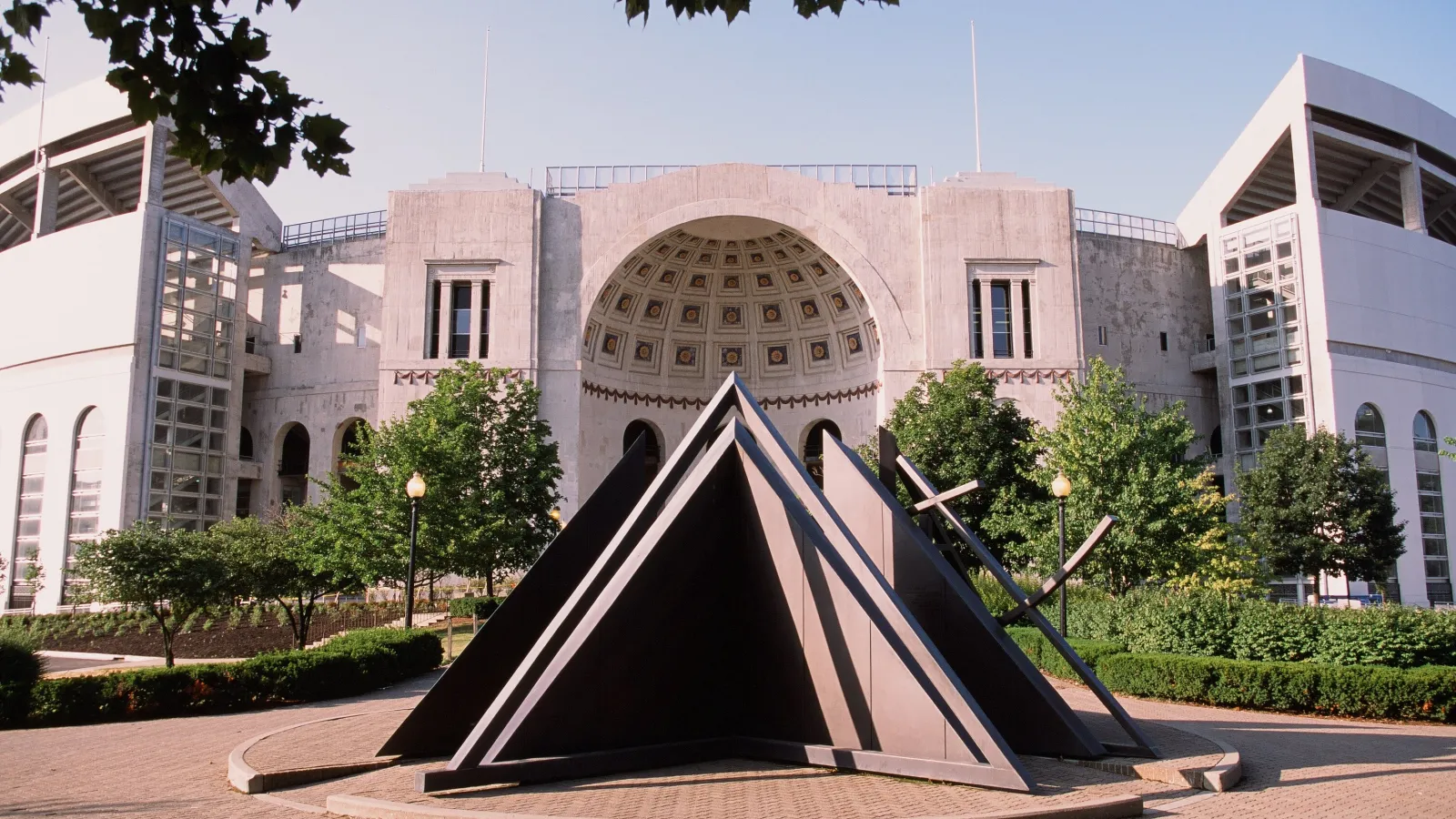 Statue in front of Ohio Stadium