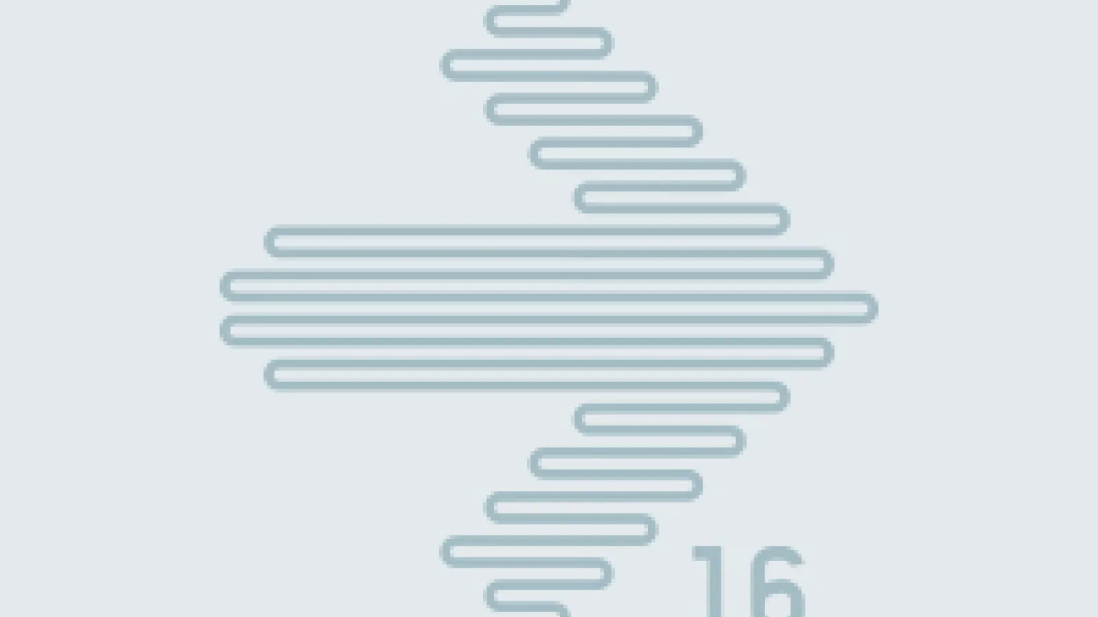 Arrow pointing right with #16