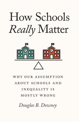 Cover image from Doug Downey's book, 2 school building balanced in equilibrium