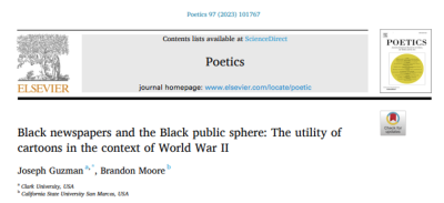 Black newspapers and the Black public sphere: The utility of cartoons in the context of World War II. 