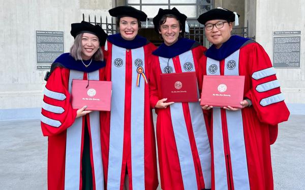Summer 2023 Graduates in Doctoral Robes