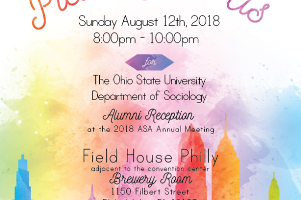 ASA Alumni Reception Invite Philadelphia skyline, with invitation text