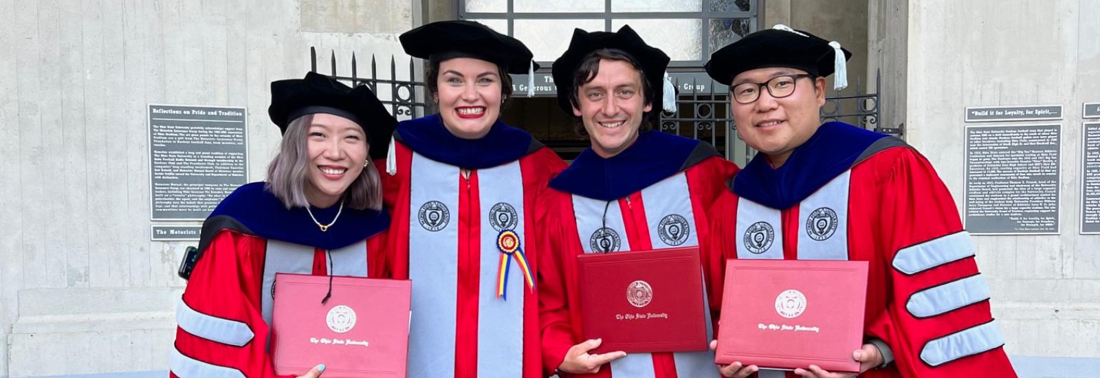 Summer 2023 Graduates in Doctoral Robes